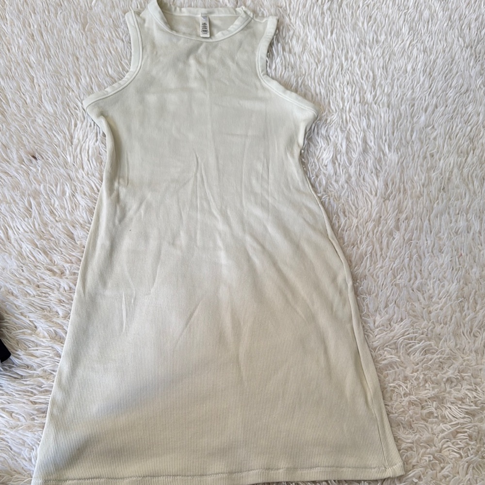 SKIMS Sleeveless Cream Dress